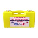 Cankurtaran İlk Yardım Çantası Pvc Yönetmeliğe Uygun Sarı