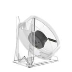 Cankypu 3D Hologram Fan 11cm Holografik Projektör Reklam Taşınabilir Masaüstü Çıplak Göz Stereo Ekran Dahili Hoparlör (Şeffaf)