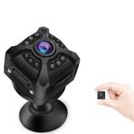 Cankypu Gizli Casus Kamera 1080P Kablolu WiFi Kamera o ve Canlı Video Ev Güvenlik Gözetim Kamerası Hareket Algılama Gece Görüşü APP Kontrolü İç Mekan Araba Bakıcısı Kamerası