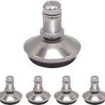 Cankypu Ofis Koltuğu Bell Glides Değiştirme, Döner Tekerlekleri Sabit Sabit Ayakla Değiştirin, Çap 7/16"(11mm) sap çoğu ofis koltuğuna uygundur, Kaymaz Düşük Profilli Bell Glides Ayakları 5'li Set