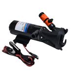 Cankypu RV için Maceratör Pompası 12V Kendinden Emişli Kanalizasyon Pompası 3 inç Su Girişi Dört Yapraklı 45L DC Elektrikli Kanalizasyon Pompası RV Kampçı ev Atık Eratör Pompası