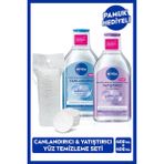 Canlandırıcı ve Yatıştırıcı Micellar Makyaj Temizleme Suyu Seti 400ml, Amino Asit, Pamuk Hediyeli