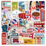 Canlı Londra çıkartması, Londra otobüs çıkartması, 50 adet, kaykay, grafiti, çıkartma, motosiklet, bisiklet, snowboard, bagaj, dizüstü bilgisayar, araba, çanta, çocuklar ve gençler için, su geçirmez