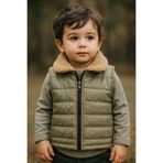 canmana kids&baby Kürk Yakalı Erkek Çocuk Yelek