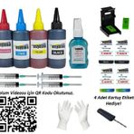 Canon Asyaink E484 Yazıcı Dolum Seti 4x100 ml Kurtuş