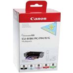 Canon CLI-8BK-CLI-8PC-CLI-8PM-CLI-8R-CLI-8G Kartuş Avantaj Paketi