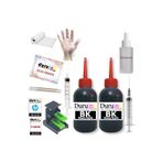 Canon (E404 E414 E464 E474 E484) KARTUŞ DOLUM SETİ PG 46 CL 56 2x100ML SİYAH MÜREKKEP