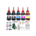 Canon (E404 E414 E464 E474 E484) UYUMLU PG 46 CL 56 KARTUŞ DOLUM SETİ 5 li SET 5x100ml MÜREKKEP
