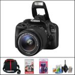 Canon Eos 100D + 18-55 Is Stm Lens Fotoğraf Makinesi (Çanta+32 GB Hafıza Kartı+Temizlik Kiti) Set - Siyah