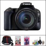 Canon Eos 200 D + 18-135 mm Stm Kit Lens Fotoğraf Makinesi (Çanta + 32 GB Sd Kart + Temizlik Kiti Hediyeli) - Siyah