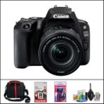 Canon Eos 200 D + 18-55 mm Is Stm Lens Fotoğraf Makinesi (Çanta + 32 GB Sd Kart + Temizlik Kiti Hediyeli) - Siyah