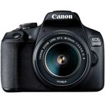 Canon EOS 2000D 18-55 mm DSLR Siyah Fotoğraf Makinesi