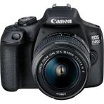 Canon EOS 2000D DSLR Fotoğraf Makinesi 24.1 MP, EF-S 18-55mm IS II Lens, APS-C CMOS Sensör, 3" LCD Ekran ve SD Kart Desteği