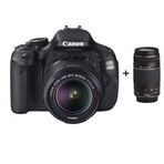 Canon EOS 600D 18-55mm + 75-300mm DC Lens DSLR Fotoğraf Makinesi