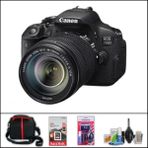 Canon Eos 700 D + 18-135 mm Is Stm Lens Dslr Fotğraf Makinesi (Çanta + 32 GB Sd Kart + Temizlik Kiti Hediyeli) - Siyah