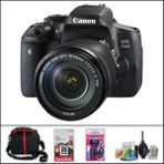 Canon Eos 750 D + 18-135 mm Is Stm Lens Dslr Fotoğraf Makinesi (Çanta + 32 GB Sd Kart + Temizlik Kiti Hediyeli) - Siyah