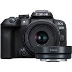 Canon EOS R10 + RF-S 18-45 mm F4.5-6.3 IS STM Lens + Ef-Eos R Mount Adapter