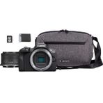 Canon EOS R100 + RF-S 18-45mm IS STM Travel Kit (Omuz Çantası + 64GB SD Kart)