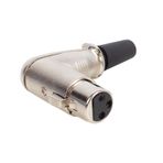 Canon Fiş Dişi 90 Derece L Tip Xlr Jack Fiş