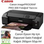 Canon imagePROGRAF PRO-300 A3+ Renkli Mürekkep Püskürtmeli Fotoğraf Yazıcısı