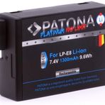 Canon LP-E8 pil için PATONA Platin değiştirme (1300 mAh) güç paketi bilgi çipi ile Canon EOS 550D 600D 650D 700D ile uyumlu