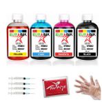Canon Mg3550 için Eurink Siyah ve renkli kartuş 50ml x 4 mürekkebi