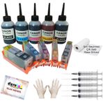 Canon Mg6450 Mg6600 Mg6650 Uyumlu Kolay Dolan Kartuş+5x100ml Mürekkep 5 Renk Dolu
