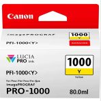 Canon PFI-1000 Y (Yellow) Sarı A2 Yazıcı Orijinal Mürekkep Kartuş 80 Ml. (0549C001)