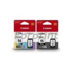Canon Pg-46 Cl-56 Siyah/renkli Kartuş Set E404 E414 E464 - Koyu Siyah