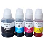 Canon Pixma G2470 Gı-40/gı-41 4 Renk Muadil Mürekkep Seti - Siyah 170 Ml- Renkliler 70 ml