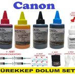 Canon Pixma İP1800 Uyumlu Renkli ve Siyah Kartuş Dolum Seti