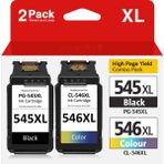Canon Pixma MG2540 PG-545XL/CL-546XL Siyah ve Renkli Yüksek Kapasite Ithal Muadil Kartuş Seti - Siyah+Color