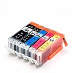 Canon Pixma MG5450 ile uyumlu 550XL / 551XL 5 Renk Kartuş Seti/Takım Muadil Yüksek Kapasite