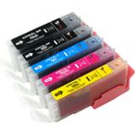 Canon Pixma MG5650 PGI-550XL CLI-551XL Chipli Muadil Kartuş Seti - Renkli