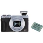 Canon Powershot G7 x Mark Iıı Silver Ekstra Batarya Kit (Canon Euroasia Garantili) - Gri