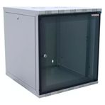 Canovate Eko Serisi 12U 540x400 mm Yan Panelli Tek Gövdeli Gri Duvar Tipi Kabinet