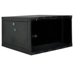 Canovate Eko Serisi 12U 540x400 mm Yan Panelli Tek Gövdeli Siyah Duvar Tipi Kabinet