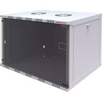 Canovate Eko Serisi 6U 540x550 mm Yan Panelli Tek Gövdeli Gri Duvar Tipi Kabinet