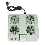 Canovate RAL7035 Termostatlı Gri 4'lü Rack Kabinet Fan Modülü