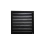 Canowe Siyah Alüminyum 50x40 cm Menfez Banyo Havalandırma Menfezi