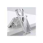 Canpay Apple iPhone 14 Pro Uyumlu Kılıf, Açılabilir Stand Özellikli, Magsafe Şarj Destekli, Şeffaf, Gümüş