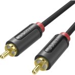 Canpay Bilgisayar Televizyon ve Ses Sistemleri Için Rca Jack Girişi ve Çıkışı 3 Metre Aux Hifi Ses Kablosu - Siyah