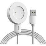 Canpay Huawei Gt2 46MM Uyumlu Manyetik Adsorpsiyonlu USB Şarj Kablosu (Güvenli Hızlı ve Stabil Şarj)(Beyaz)