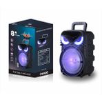 Canpay Rgb Işıklı Parti Karaoke Hoparlör Bluetooth, 8 Inç Güçlü Bas, Mikrofonlu, Fm Radyo ve Tws Stereo Ses - Siyah