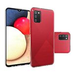 Canpay Samsung Galaxy A02S Uyumlu Kılıf Esnek Ultra Koruyucu Şeffaf Silikon Flexible transparent Case Silicone Case
