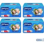 Canped (4 Paket=120 Adet)Belbantlı Yetişkin Hasta Bezi Large 30'lu Dermatolojik Olarak Test Edilmiş