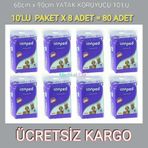 Canped 60x90 80 Adet Yatak Koruyucu Örtü