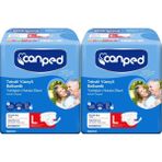Canped Bel Bantlı Tekstil Yüzey Large-Büyük Boy 28 Adet Yetişkin Hasta Bezi