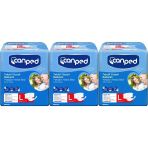 Canped Bel Bantlı Tekstil Yüzey Large-Büyük Boy 3x14 Adet Yetişkin Hasta Bezi