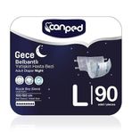 Canped Belbantlı Gece Large Beden Yetişkin Hasta Bezi, 90 Adet